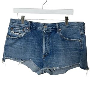 AGOLDE Vintage Parker Cut off Distressed Denim Jean Shorts SZ 32